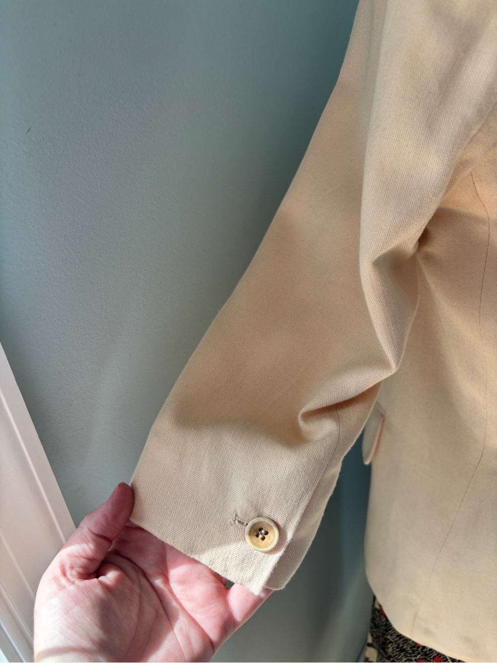 Ulla Johnson Women's Lined Linen Blend Blazer - Deep Cream in Size 4 - Picture 6 of 16